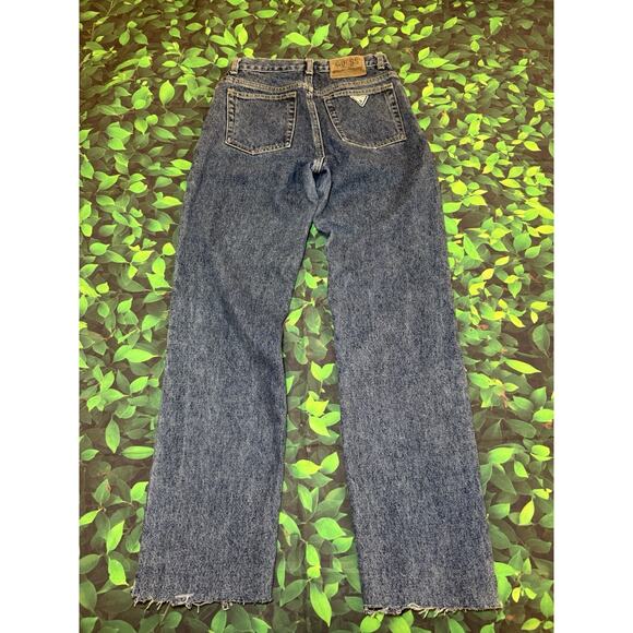 Guess Vintage Women’s Jeans Cotton straight Leg Blue Denim Size 31 - Picture 6 of 8